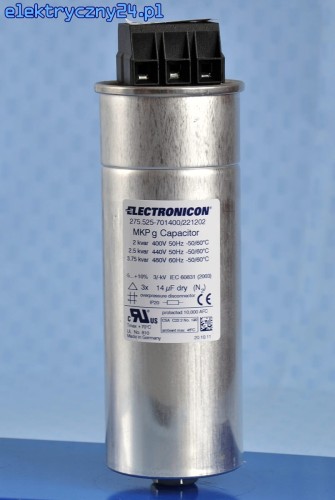 Kondensator 2 kvar MKPg 2/400//2,5/440