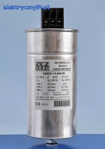 Kondensator 5 kvar/400V CSADG 0,44/6,25-HD