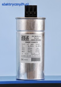 Kondensator 0,625 kvar/400V CSADG 1-0,44/0,75